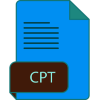 Cpt File Extension Icon Rounded Lines And Crisp Corners png