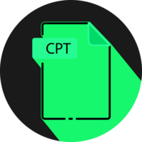 Cpt File Fomat Minimal Icon With Circle Outside png
