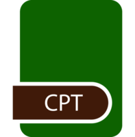 Cpt File Format Icon With Contour png