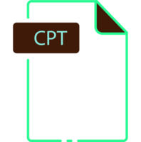 Cpt File Format Minimal Icon Outline png
