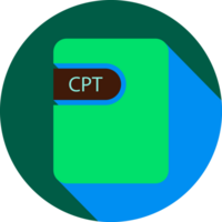 Cpt File Icon Black Shadow With Rounded Corners In Circular Shape png