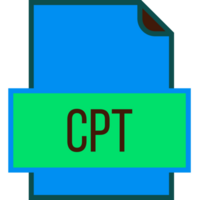 Cpt File Icon Fill And Outline Crisp Corners png