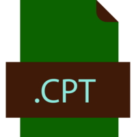 Cpt File Icon Fill Crisp Corners With Doted Lines png