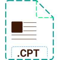 Cpt File Icon Minsk Dashed Rounded Outline png