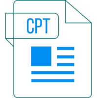 Cpt Icon Inside Transparent Outline And Sharp Corners png