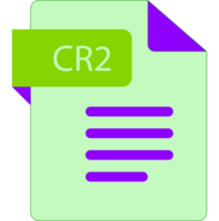 Cr2 File Icon With Folded Style Document png