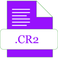 Cr2 File Extension Icon Rounded And Color Fill png