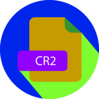 Cr2 File Extension Icon With Black Shadow Circular Icon png