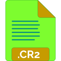 Cr2 File Extension Icon Minimal Colro Fill png