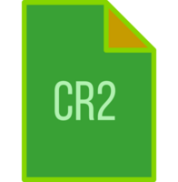 Cr2 File Icon Fill Crisp Corner png