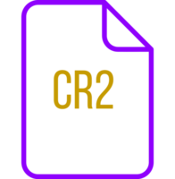Cr2 File Icon Fill Rounded Corners Bold Outline png