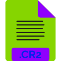 Cr2 File Icon Minimal Fill png