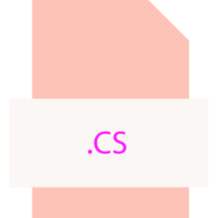 Cs File Extension Icon Fill Crisp Corners With Symbol png