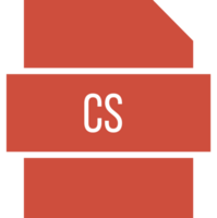 Cs File Extension Icon Rounded And Color Fill png