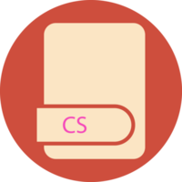 Cs File Format Icon Circular Shape png