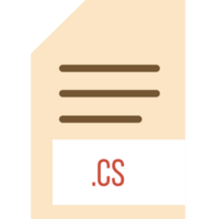 Cs File Icon Minimal Fill png