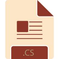 Cs File Minimal Icon With Symbol png