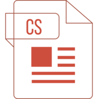 Cs Icon Inside Transparent Outline And Sharp Corners png