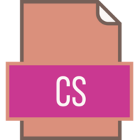 Cs File Icon Fill And Outline Crisp Corners png