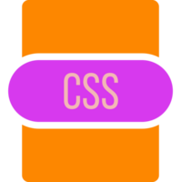 Css File Extension Icon Rounded And Color Fill png
