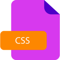 Css File Extension Icon Rounded Corners And Deep Color png
