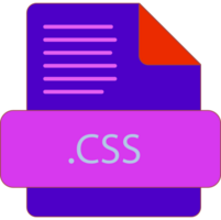 Css File Extention Icon Old Minimal Color Fill png