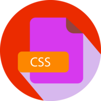 css Arquivo extensão ícone com Preto sombra circular ícone png