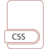 Css File Format Icon Black Outline And Light Color png