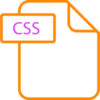 Css File Format Icon Rounded Shapes Outline png