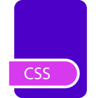 Css File Format Icon With Contour png