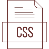 Css File Icon Crisp Thick Outline Sharp Corners png
