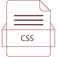 css Arquivo ícone Preto esboço png