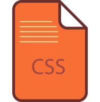 Css File Icon Fill And Outline Rounded Corners png