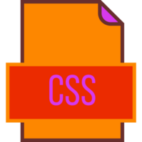 Css File Icon Fill And Outline Crisp Corners png