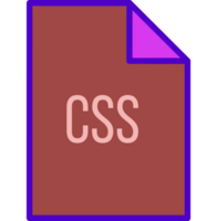 Css File Icon Fill Crisp Corner png