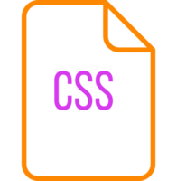 Css File Icon Fill Rounded Corners Bold Outline png