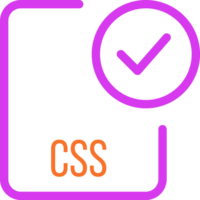 Css File Icon With Checked Mark png