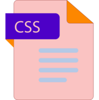Css File Icon With Folded Style Document png