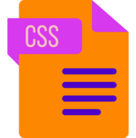 Css File Icon With Dark Color And Folded Doc png