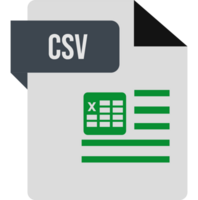 Csv Icon Black And Grey With Symbol png