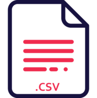 Csv Doted And Dashed Icon Inside Transparent png