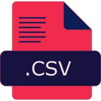 Csv File Extension Icon Insidse Fill With Lines Fill png
