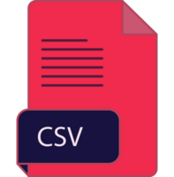 Csv File Extension Icon Rounded Lines And Crisp Corners png