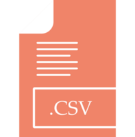 Csv File Format Icon Fill Insidse With Symbol png