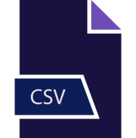 Csv File Format Icon Shape png