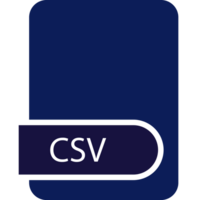 Csv File Format Icon With Contour png