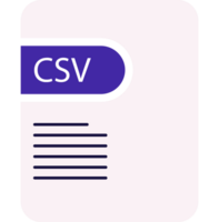 Csv File Icon Deep And Minimal png