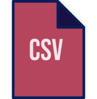 Csv File Icon Fill Crisp Corner png