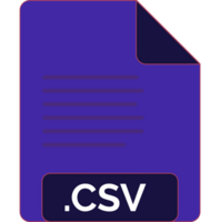 Csv File Icon Minimal Fill png