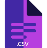 Csv Icon 2 Color Combination Mixture png